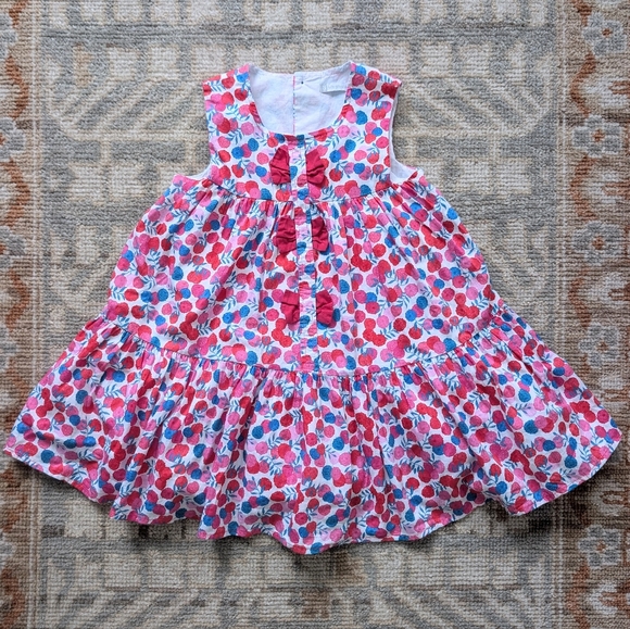 Tutto Piccolo Floral Berry Tunic Dress Sz 6T - Picture 1 of 9